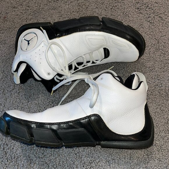 NIKE AIR JORDAN ENHANCER 2007 High Top Sneakers Kicks White/Black Like New 11.5 main image 14